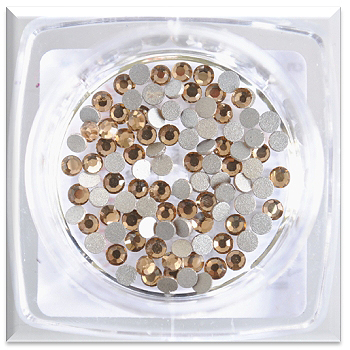 Crystal Strasssteine, Smoked Topaz SS3,100St crystal_strasssteine_smoked_topaz_ss3_100st