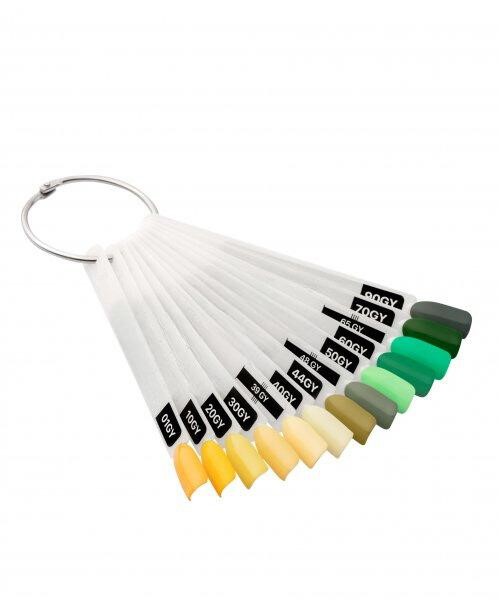 palette_gel_lack_uv_polish_green_und_yelow_12_tips_