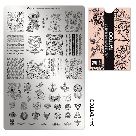 Moyra Stampingplatte 34 Tattoo moyra_stampingplatte_34_tattoo